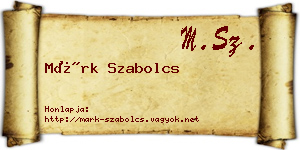 Márk Szabolcs névjegykártya